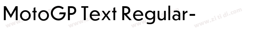 MotoGP Text Regular字体转换
